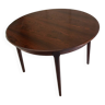 Round rosewood table with extension