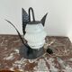 Lampe de style art deco métal travaillé globe en verre - urss