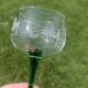 Antique engraved glasses from Alsace
