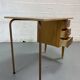 Bureau vintage en formica bois et métal