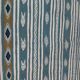 Handmade blue and white Berber carpet in pure wool