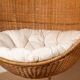 Danish armchair in woven rattan, with its metal stand, Nana Ditzel.
