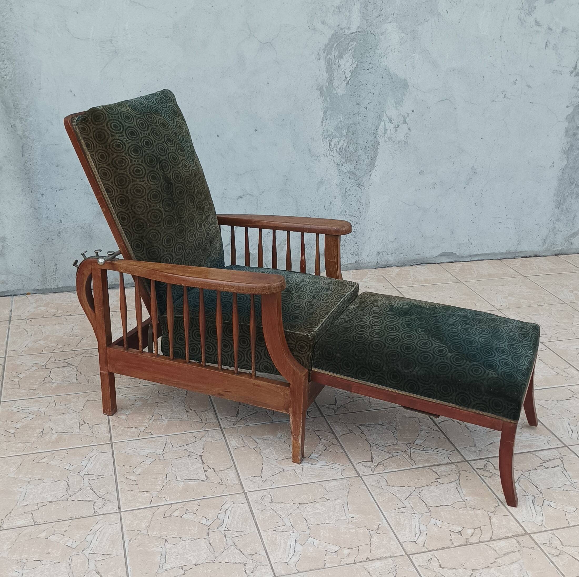 Fauteuil Morris en hêtre Art & Craft