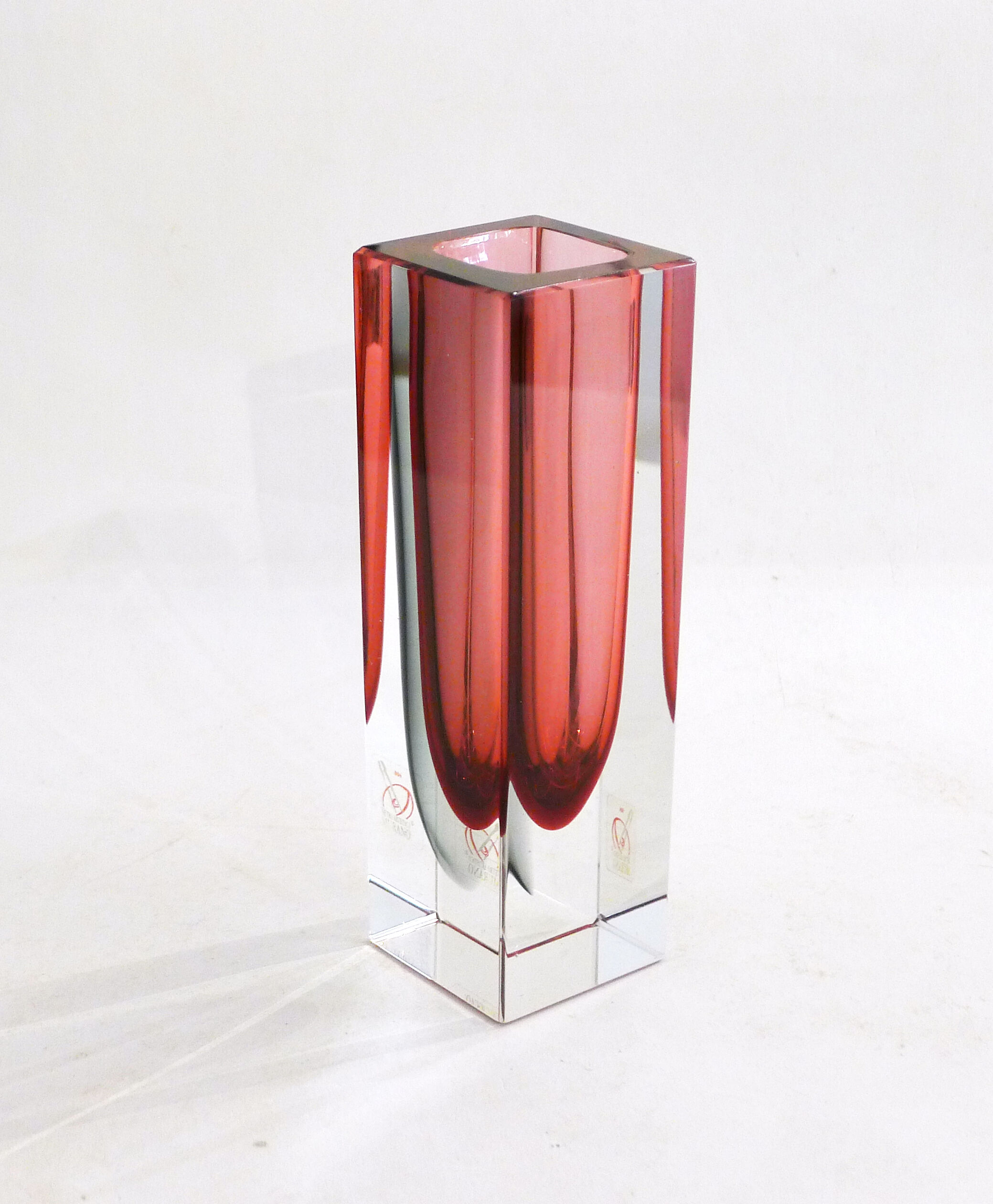 Sommerso Murano vase