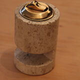 Fratelli Mannelli travertine table lighter