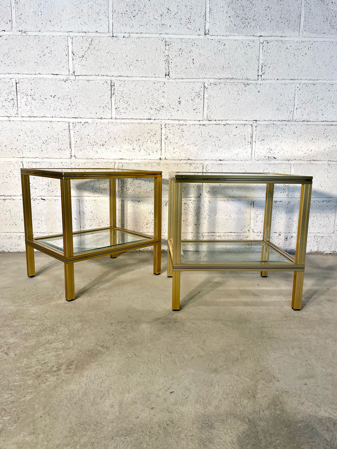Pair of pieces of sofa Pierre Vandel