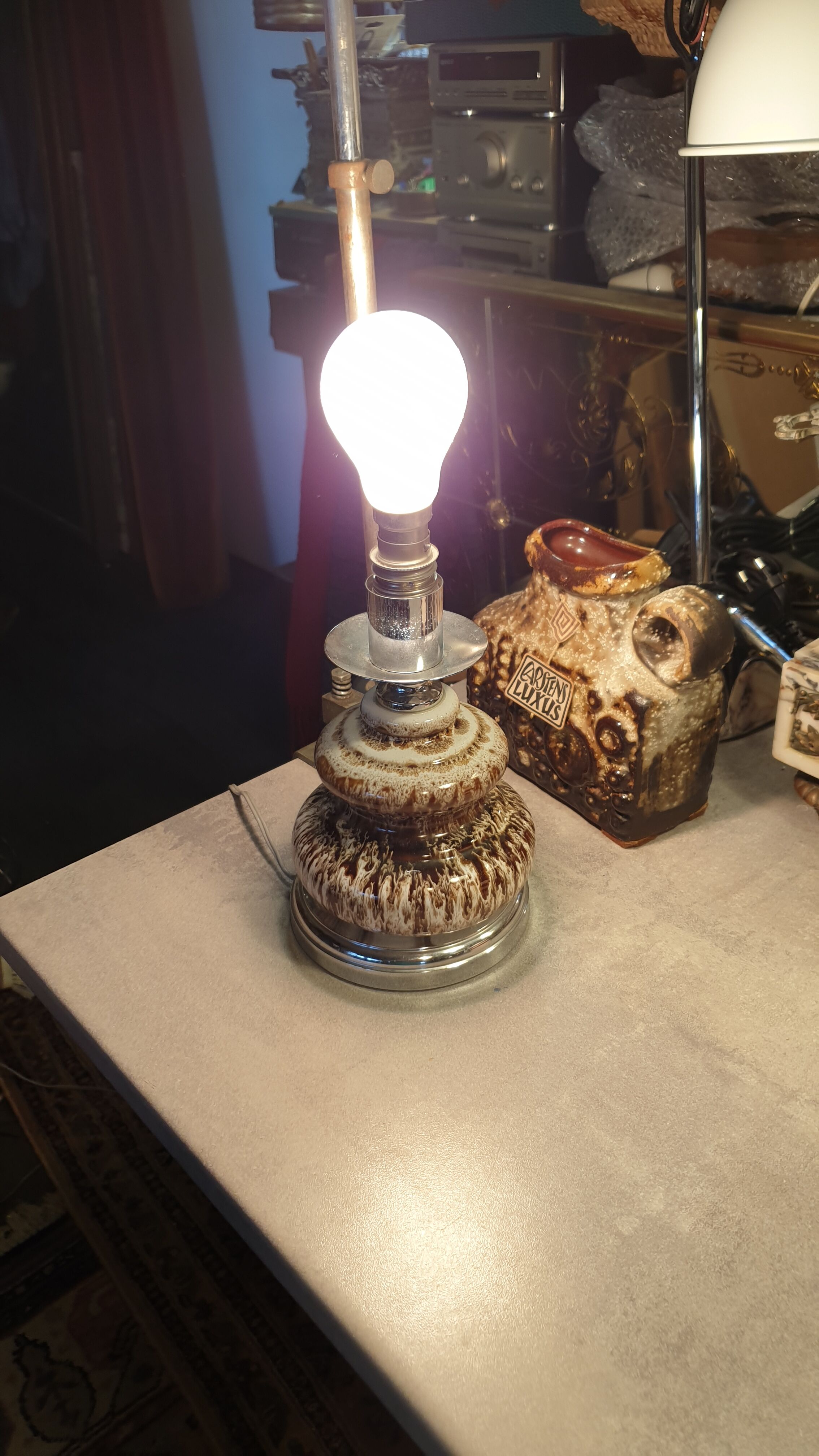 Seventies ceramic lamp