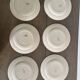 Set of 12 vintage plates Digoin Sarreguemines – Powder pink