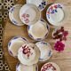 Set of 10 mismatched vintage dessert plates