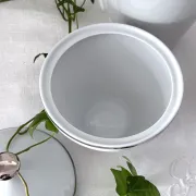 Coffee pot, milk jug and sugar bowl white porcelain