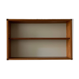 Vintage teak wall bookcase