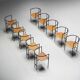 Postmodern "Tokyo" Armchairs by Rodney Kinsman for Bieffeplast, Italy, 1980s