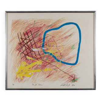 Abstract lithograph Joseph Hanly Hanley 1984 One for Patricia 1/40