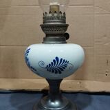 set of three old kerosene lamps