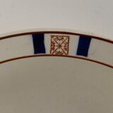 Plat de service Orval bleu Longwy