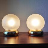 Pair of vintage 1970 Targetti Sankey lamps –