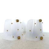 Pair of Plexiglas wall lights, 1960s