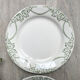 Flat plates terre de fer green creil & montereau labrador model "napoleon" 1890s
