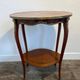 Louis XV side table in mahogany, marquetry and gilded bronze, circa 1900