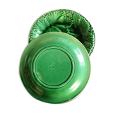 Set of 2 dessert plates, or salins slurry cheese, green,
