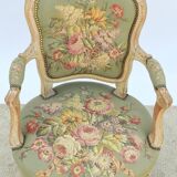 Louis XV style convertible armchair