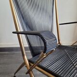 Folding armchair scoubidou