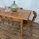 Old farmhouse table early XXth legs spindles solid wood