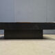 Vintage lacquer and aluminum checkerboard coffee table, 1970s