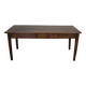 Antique Oak 19th Century French Rustic Farmhouse Dining Table