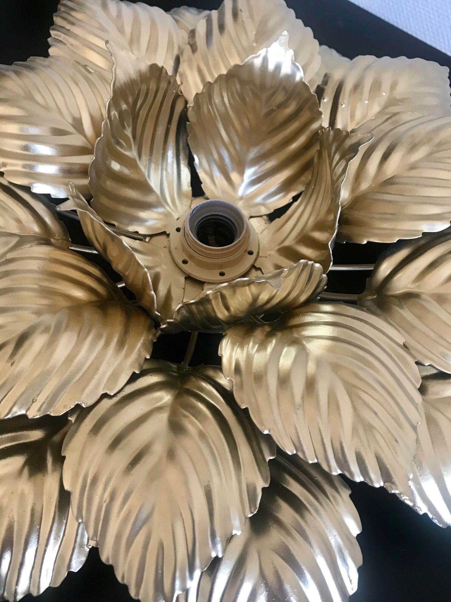 Masca golden flower applique