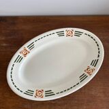 Oval Plate Iron Earth