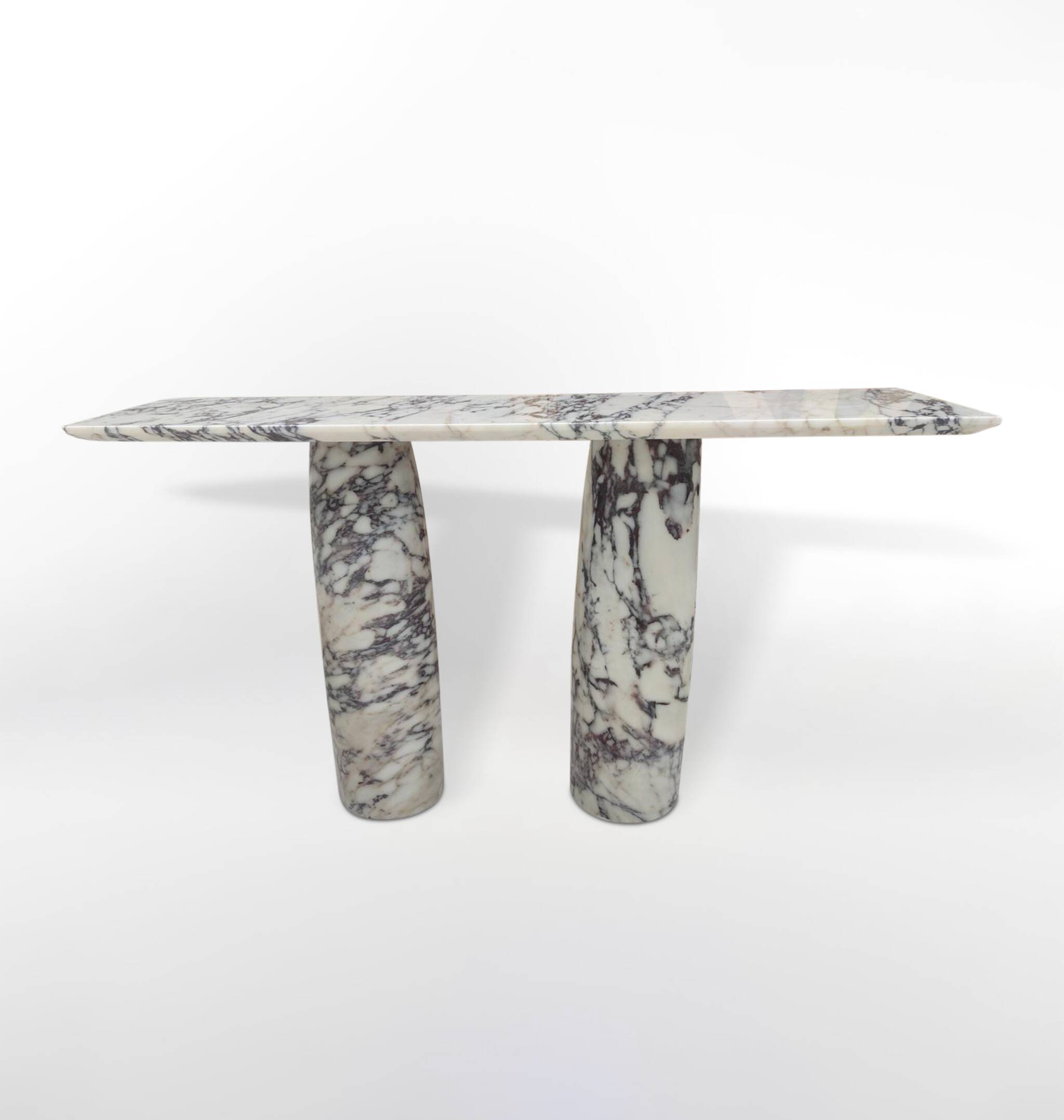 Console Mario en marbre violet veiné Viola par My Habitat Design