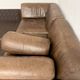 Modular corner sofa DS-76 in brown leather, designed by De Sede, 1980s.