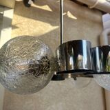 Chrome chandelier Space age 70s
