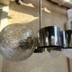 Chrome chandelier Space age 70s