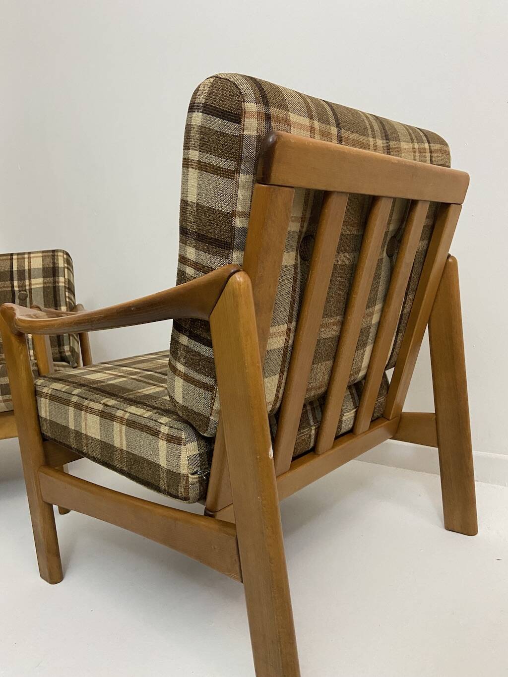 Vintage teak armchairs