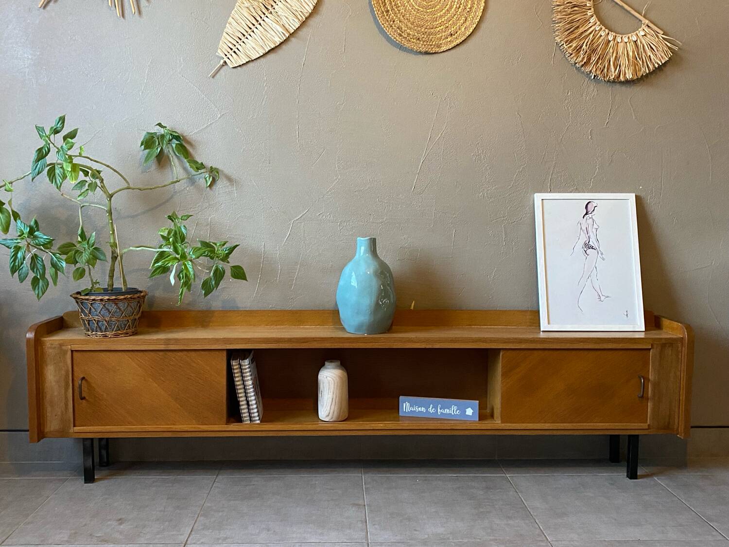 Vintage sideboard from the 60s (shallow)