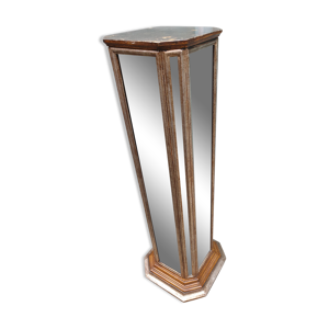 colonne piédestal bois