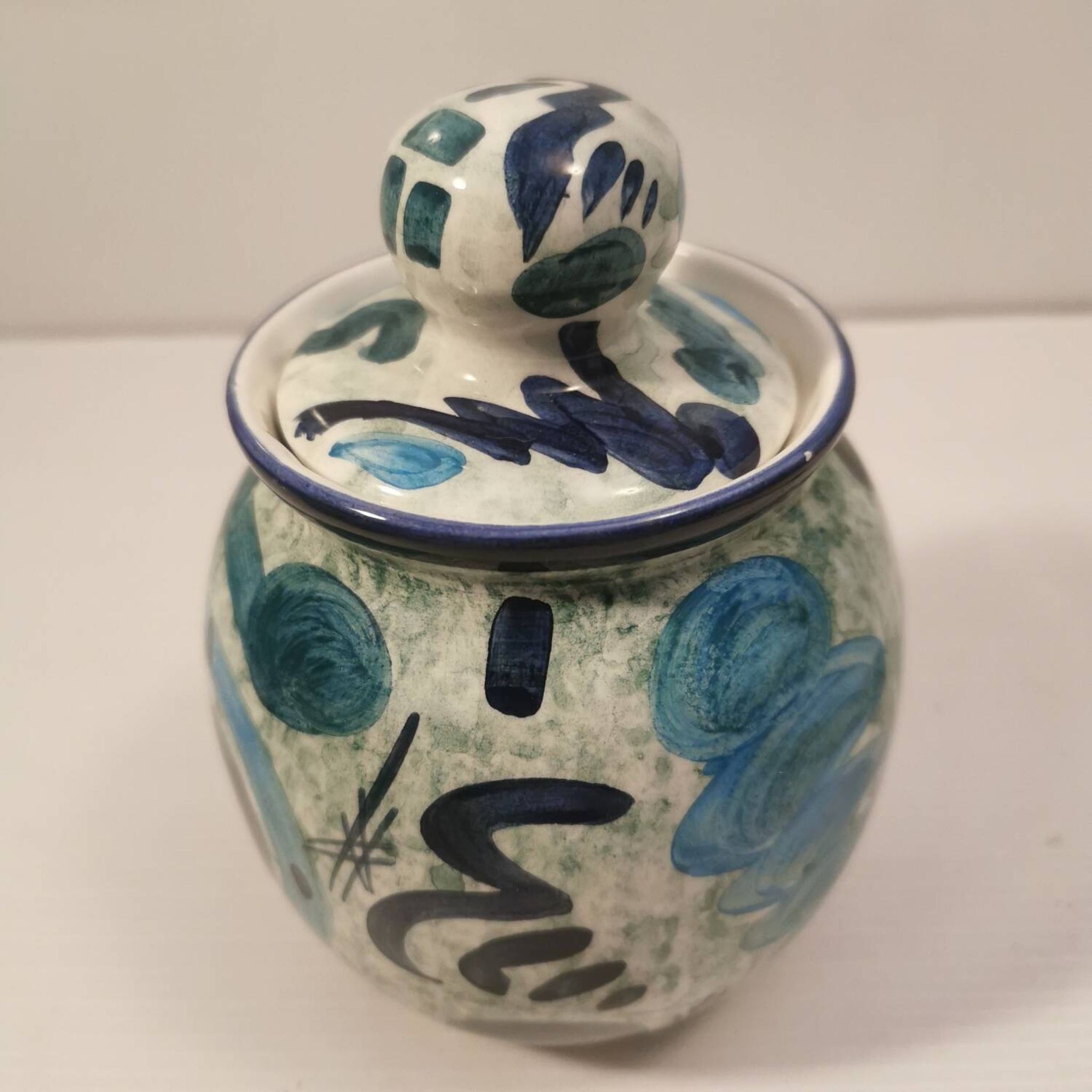 Pretty Vintage Box/Pot Handmade and Signed Below