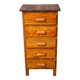 Wooden storage unit with 5 drawers, vintage wooden chest of drawers
