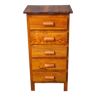 Wooden storage unit with 5 drawers, vintage wooden chiffonier