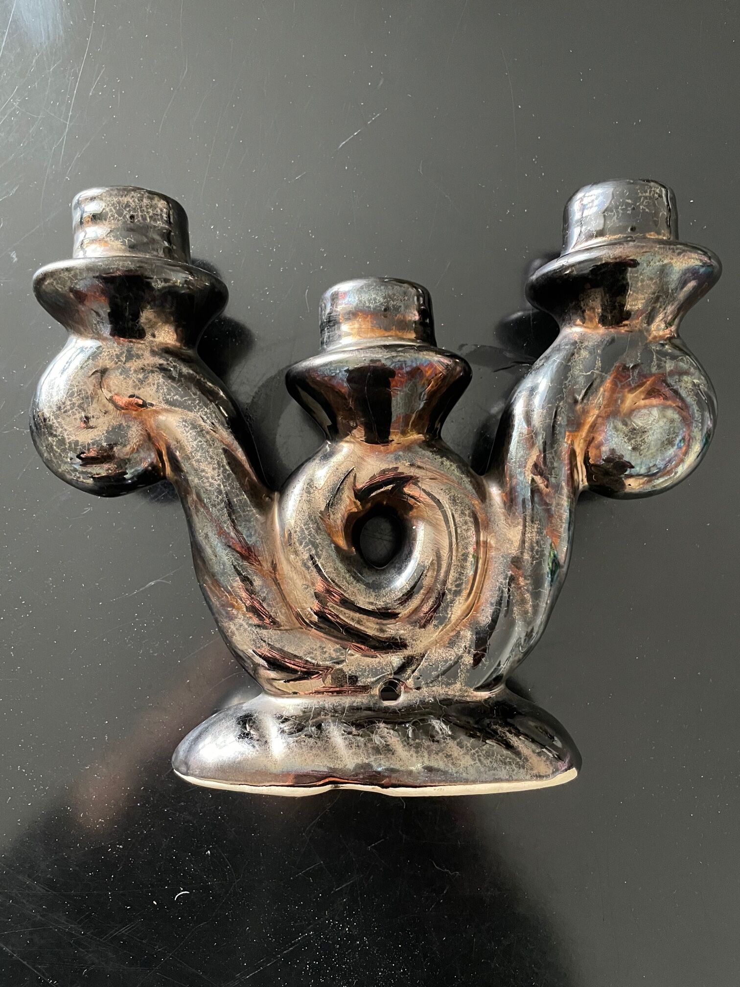 Vallauris ceramic candle holder