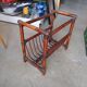 Vintage porte revues bambou osier
