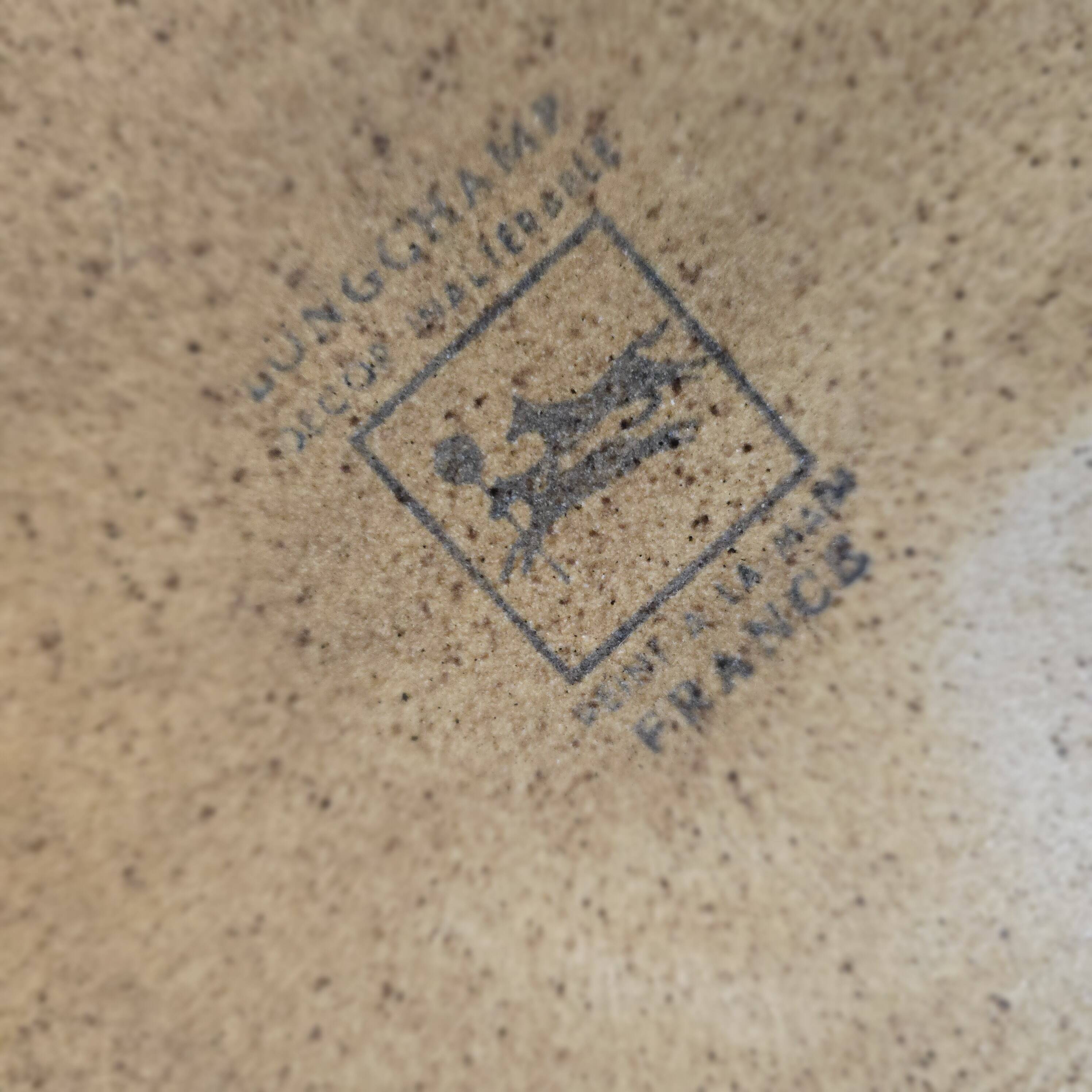 Large Longchamp vintage stoneware vegetable soup tureen