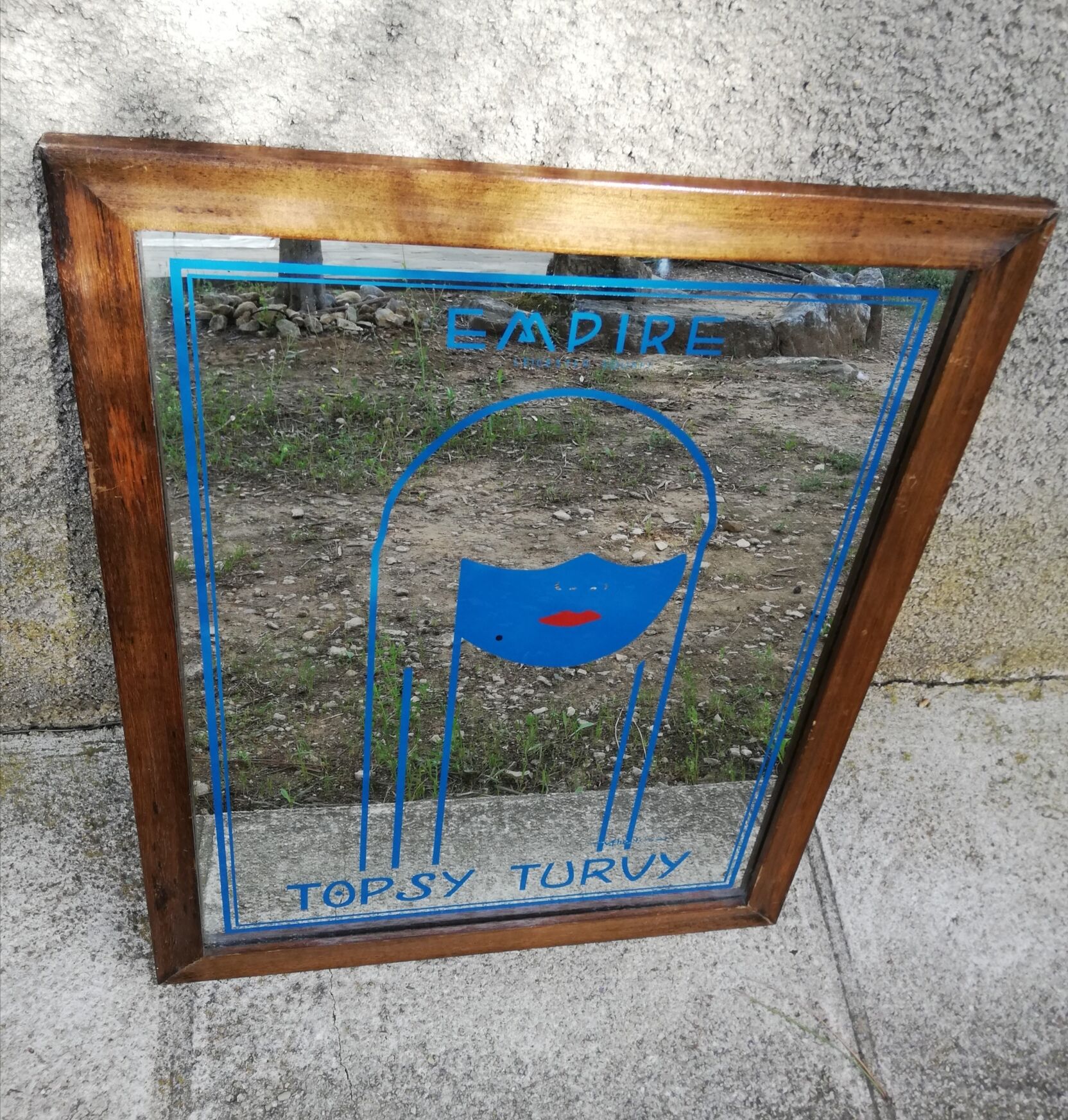 Advertising mirror