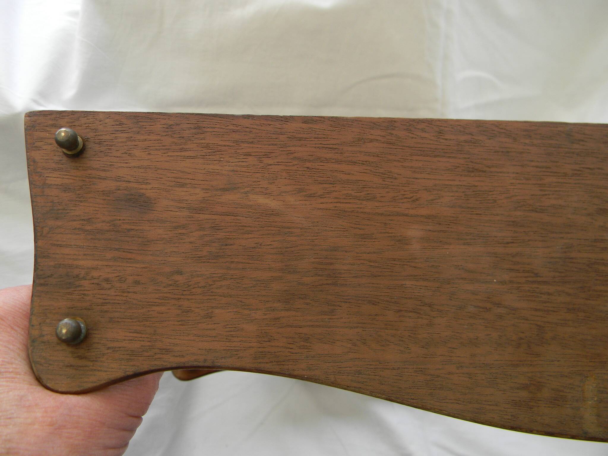 Antique mahogany shelf, 19th century.