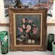 Still life bouquet of flowers oil painting