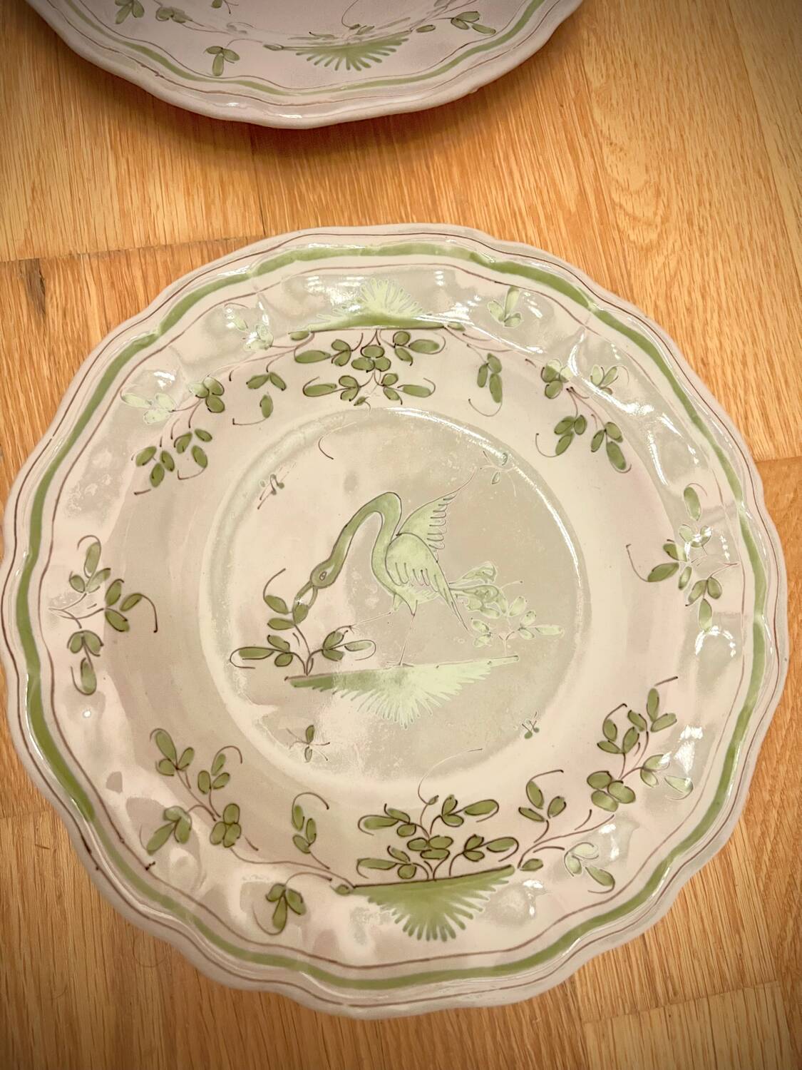 Set of 6 Earthenware Plates Martres Tolosane Moustiers Antique Tableware 19th Century
