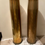 Standing ashtray and vase - brass shell