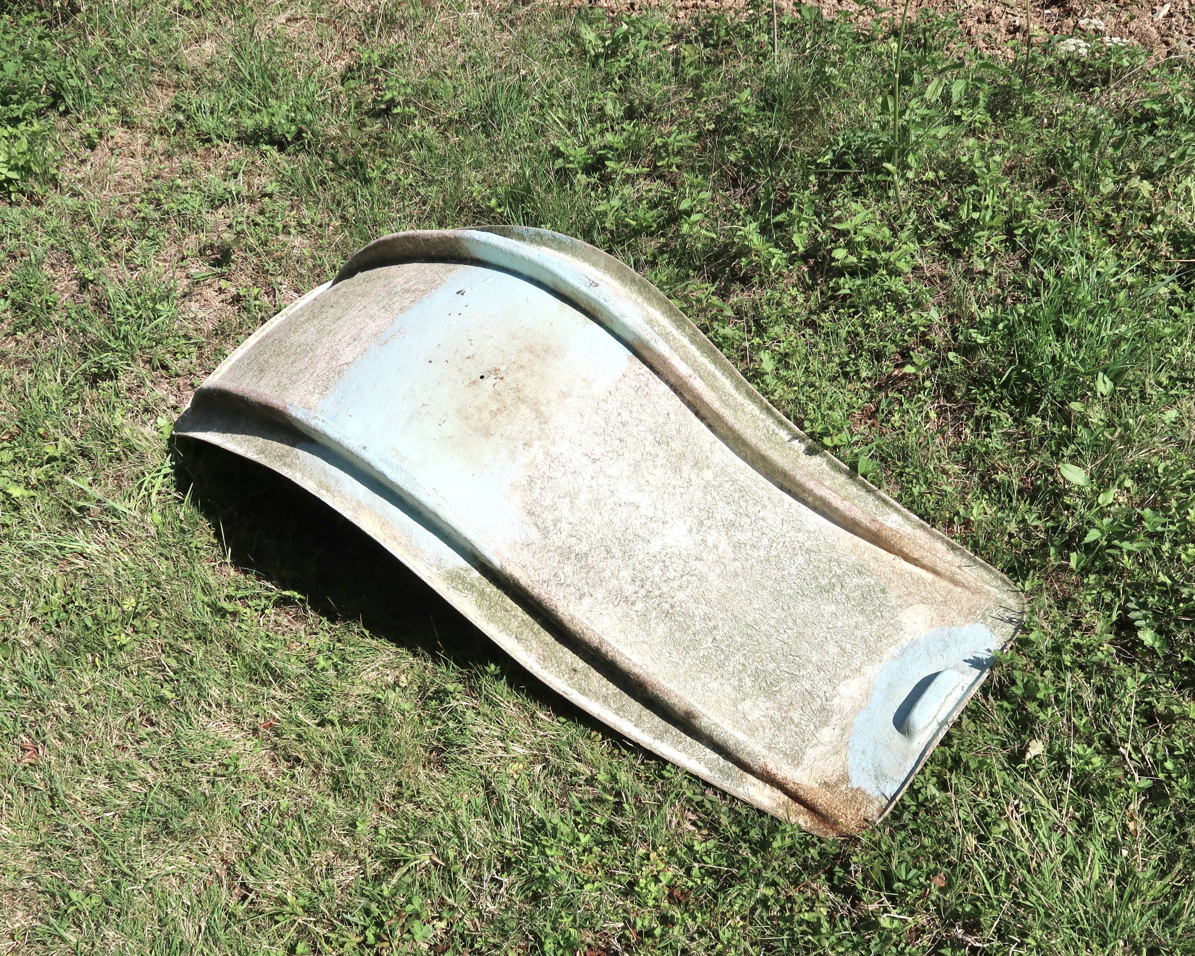 Charles Zublena fiberglass deck chair, 1960s